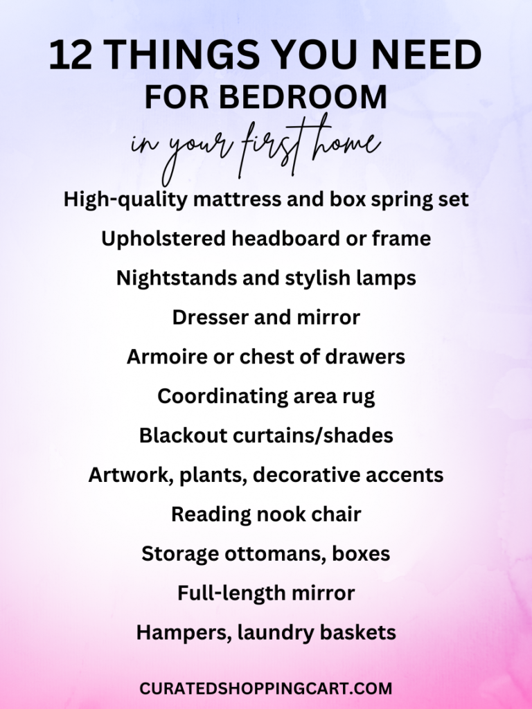 First Home Essentials Checklist