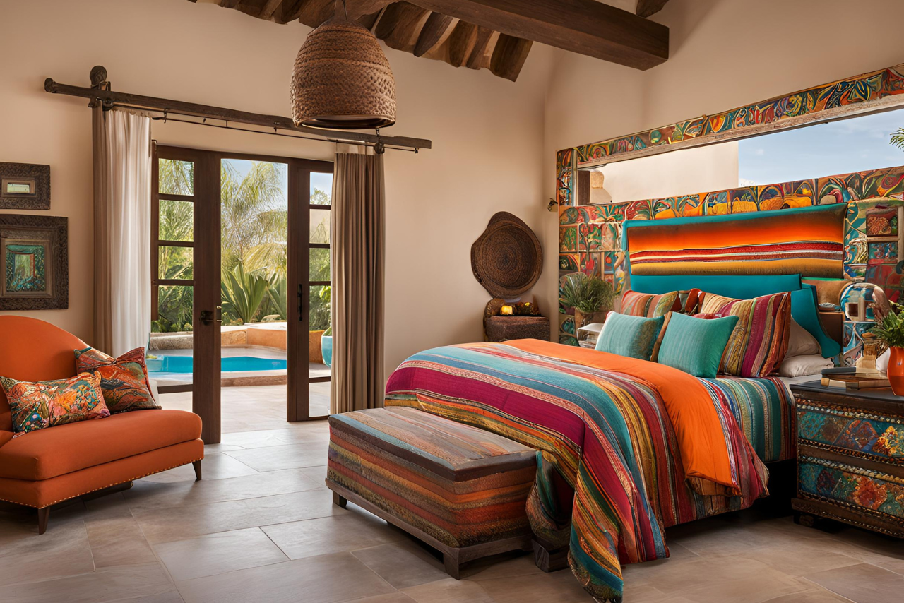 16 Magnificent Ideas for a Vibrant Mexican Bedroom - Curated Shopping Cart