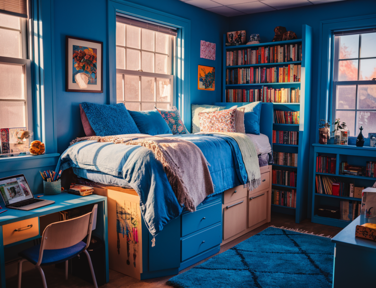 Blue Dorm Room Ideas