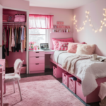 23 Cute Ideas for a Girly Pink Dorm Room