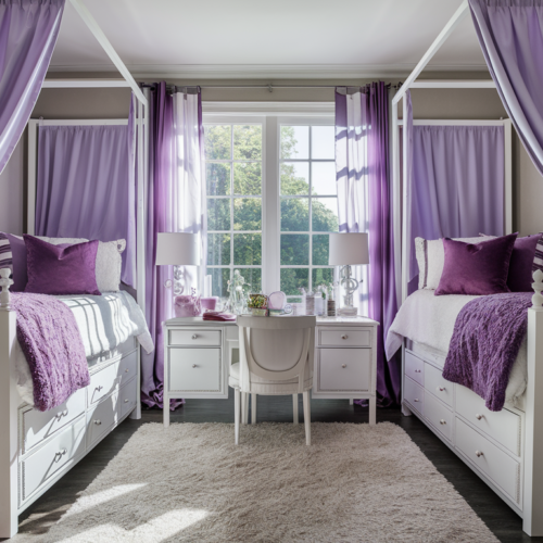 Purple Dorm Room Ideas