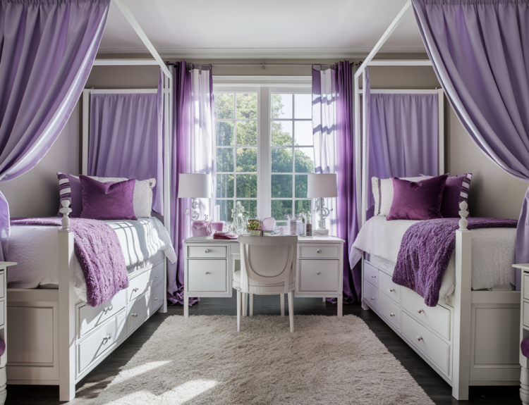 Purple Dorm Room Ideas