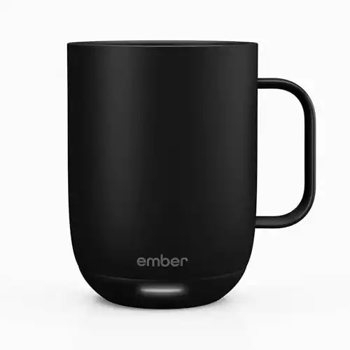 Ember Temperature Control Smart Mug 2, 14 Oz, App-Controlled Heated Coffee Mug with 80 Min Battery Life and Improved Design, Black