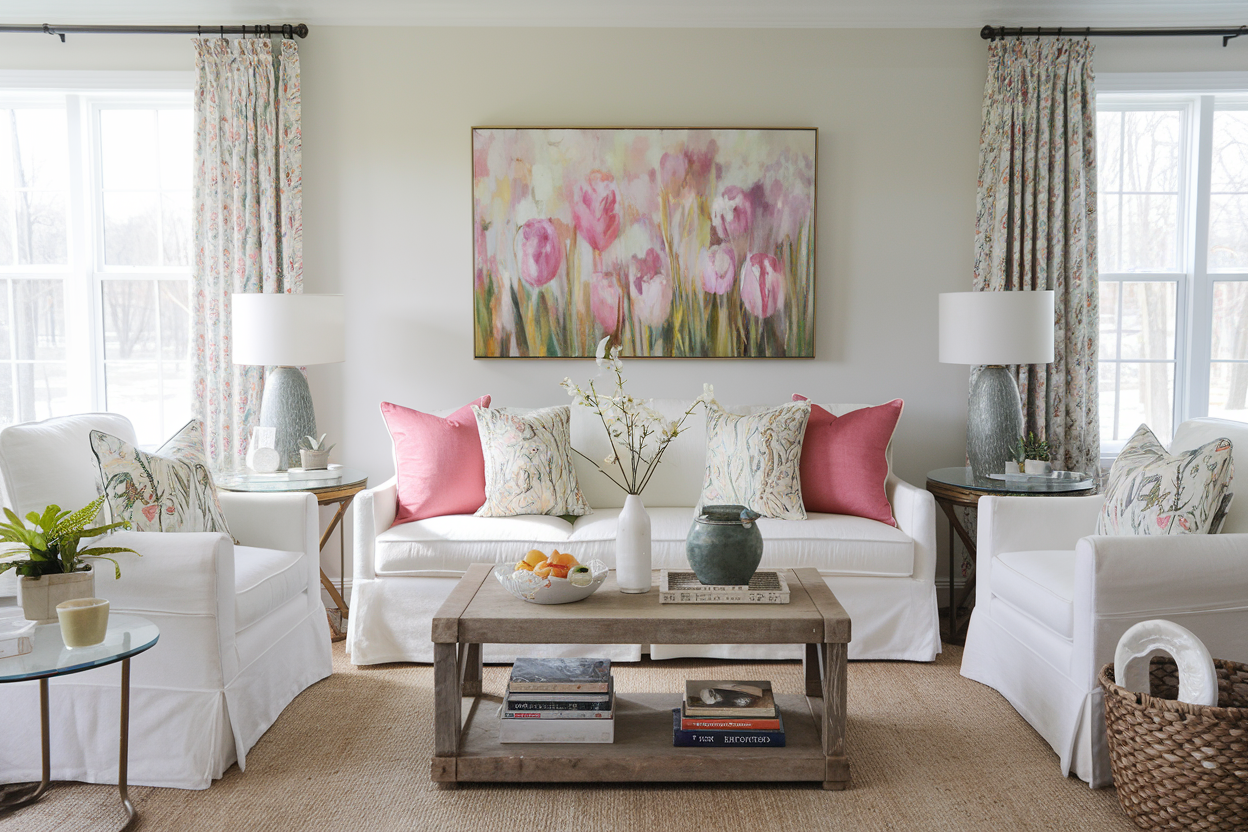 Spring Living Room Decor Ideas